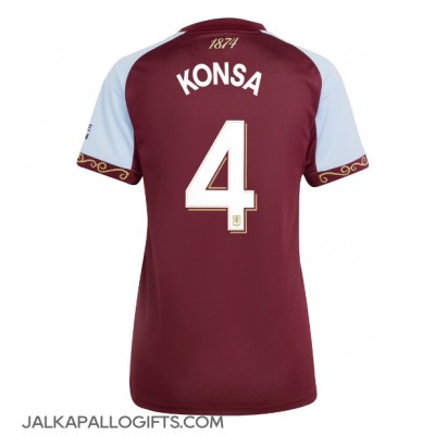 Aston Villa Ezri Konsa #4 Kotipaita Naiset 2025-26 Lyhythihainen Aston Villa Ezri Konsa #4 Kotipaita Naiset 2025-26 Lyhythihainen